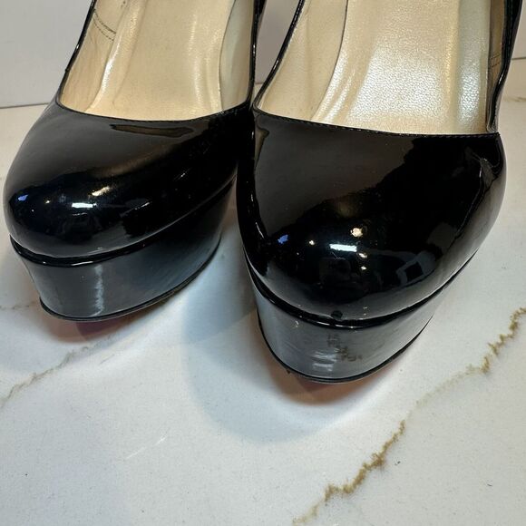 Christian Louboutin Classic black pumps Platform Size 38.5 - Picture 4 of 14